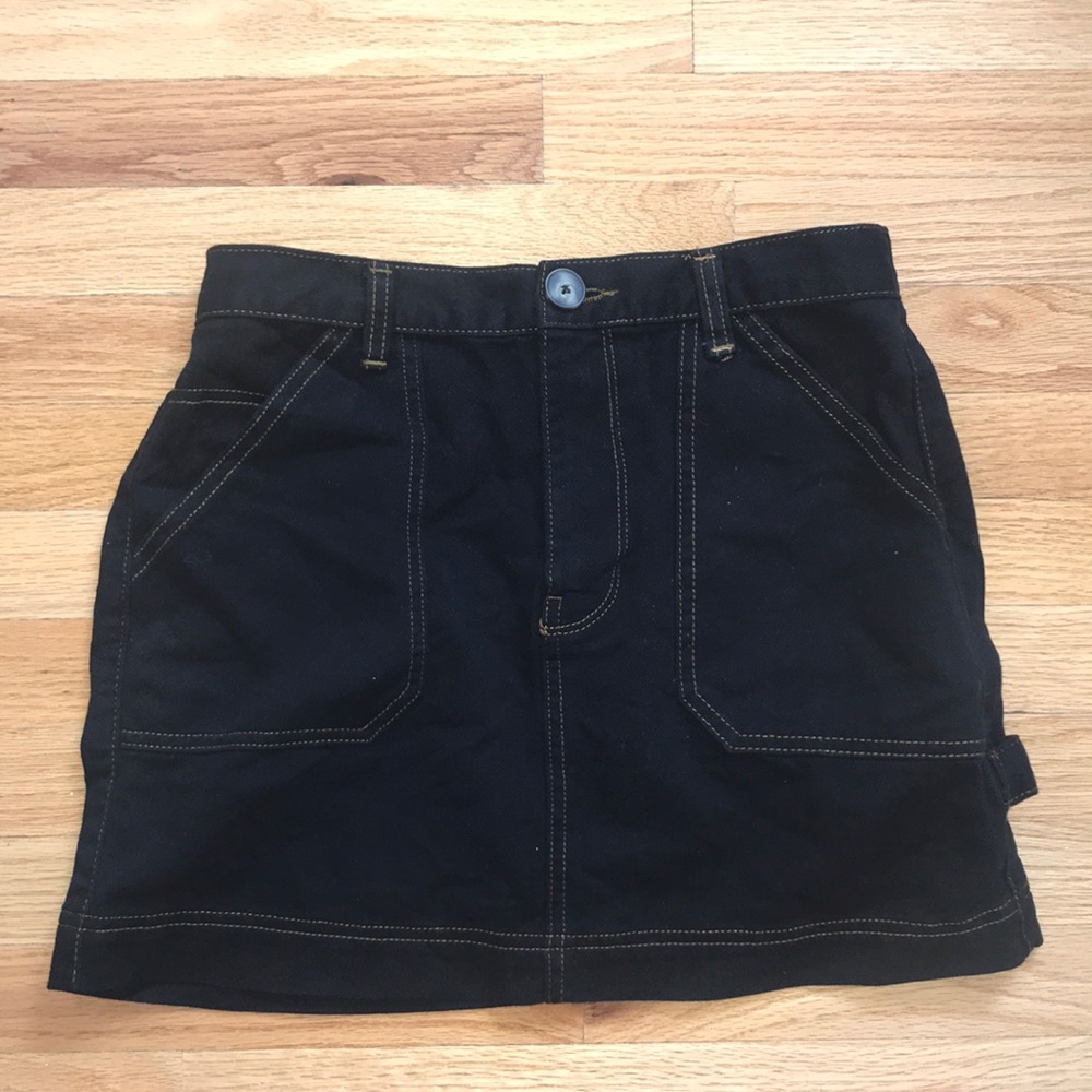 Urban Outfitters (BDG) Black Carpenter Skirt